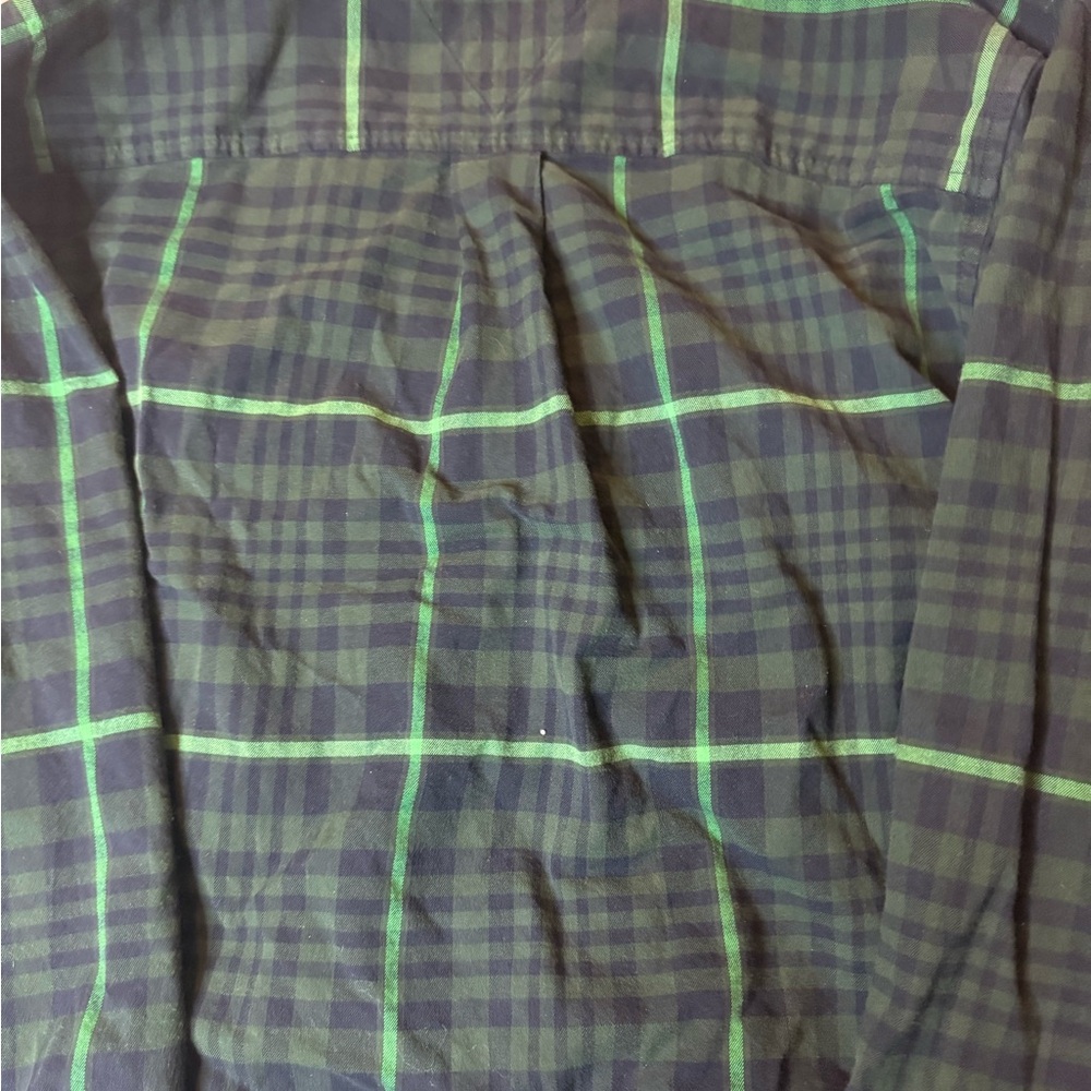 Tommy Hilfiger Men's Navy and Green Check Shirt size M classic casual stylish - Picture 10 of 11